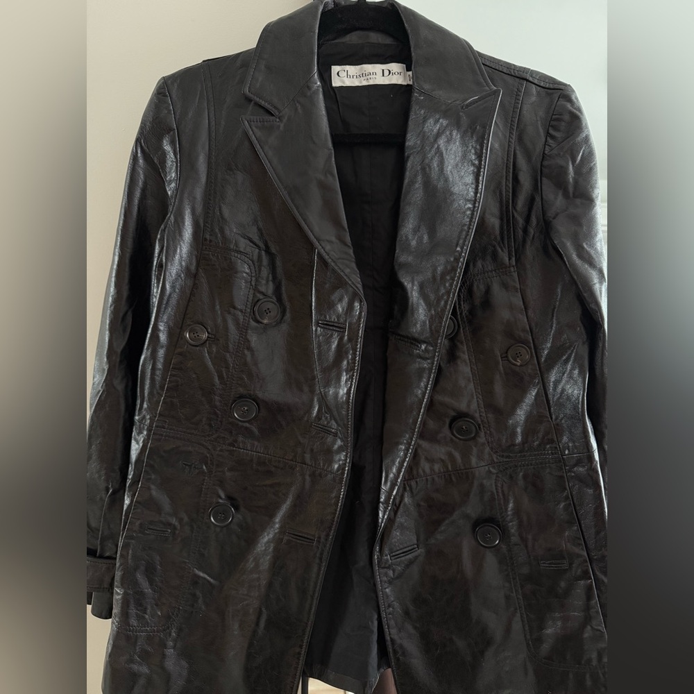 Christian Dior Black Leather Jacket